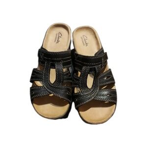 CLARKS Bendables Lexi Belle Women's US 8.5 Leather Sandals Great Condition!